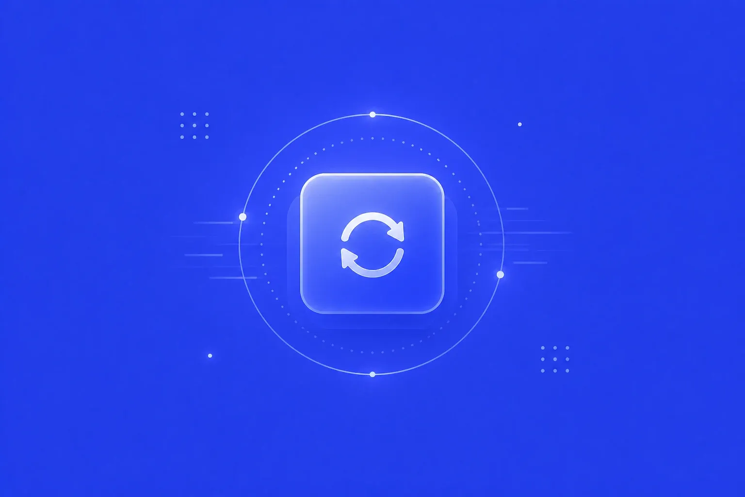 Abstract blue illustration representing WordPress maintenance and ongoing website care
